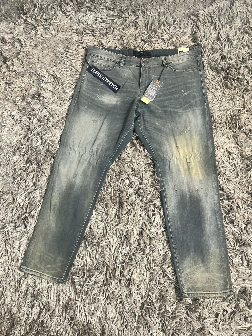 Jordan Craig Legacy Men's Washed Blue Stretch Jeans 42x32 NWT